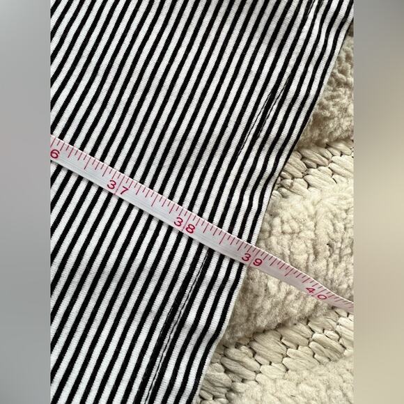 Theory knotted front striped dress midi spring summer comfortable stretchy - Picture 5 of 5